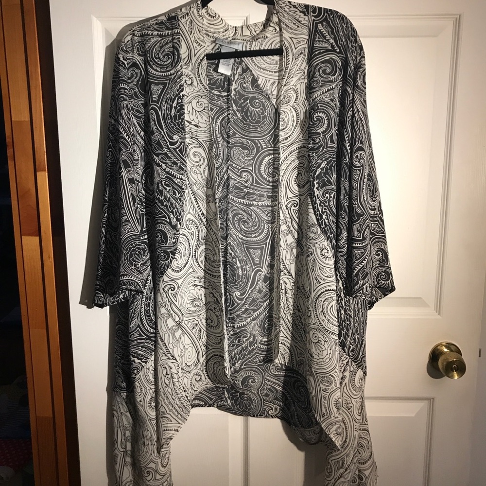 Black and White Kimono